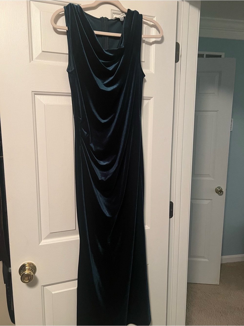 Grace Karin Green Velvet Dress